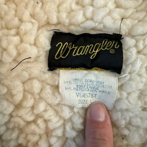 Wrangler vintage tan and cream corduroy button down vest women's large - Picture 3 of 7